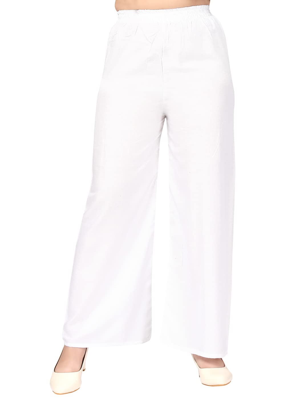 Aarika Girls Regular Mid Rise Casual Pants (PL-105_White_32)