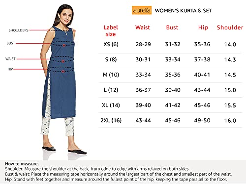 Aurelia Women'S Straight Kurta (16Auk12764-01907_Red_Xx-Large)