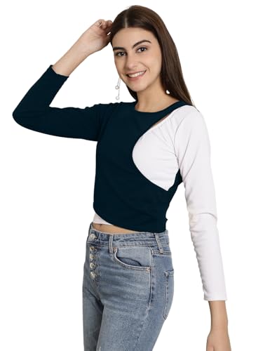 Tee Projekt Solid Stylish Casual Tops for Women & Girls|| Trendy Western Tops for Women Stylish