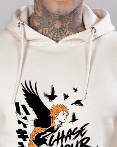 ADRO Anime Hoodies for Men, 320 GSM Soft Cotton Hoodie, Long Lasting Anime Printed Hoodie for Winter | Mens Hoodies | Sweatshirt for Men