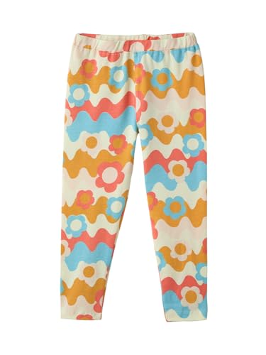 The Souled Store Fun Floral Girls Multicolour All Over Printed Cotton Leggings (2-8 Yrs)