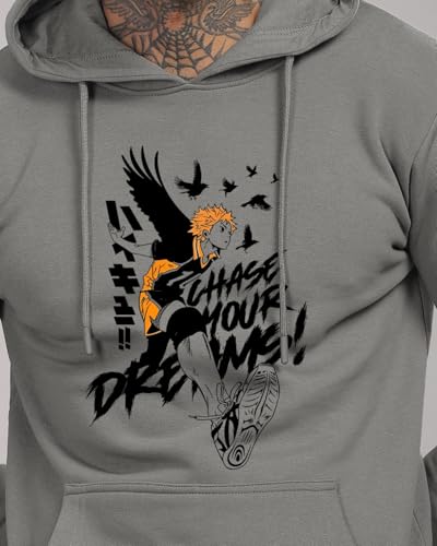 ADRO Anime Hoodies for Men, 320 GSM Soft Cotton Hoodie, Long Lasting Anime Printed Hoodie for Winter | Mens Hoodies | Sweatshirt for Men