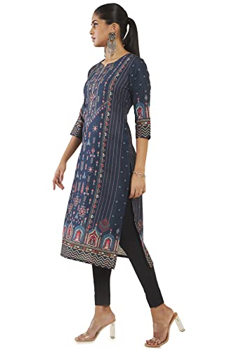 Soch Women's Polyester Regular Fit Floral Kurta