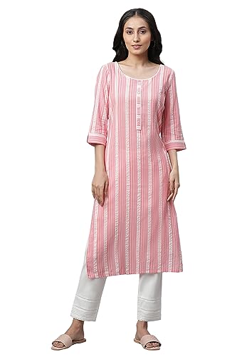 Aurelia WomenS Viscose Regular Kurta (24Fea14450-704183_Desert Flower
