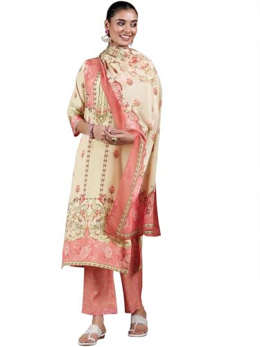 Libas WomenS Polyester Crepe Kurta Set (36939