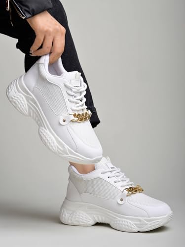 Shoetopia WomenS Suede Sneakers White