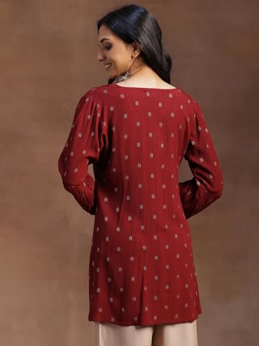 Libas Women's Cotton Ethnic Motifs A-line Kurti