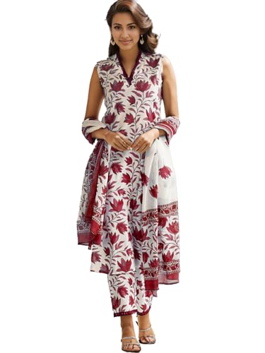 SHIENZY Dupatta set || Kurta set || Kurta pant set || Ethnic set || Sleeveless kurta set for women
