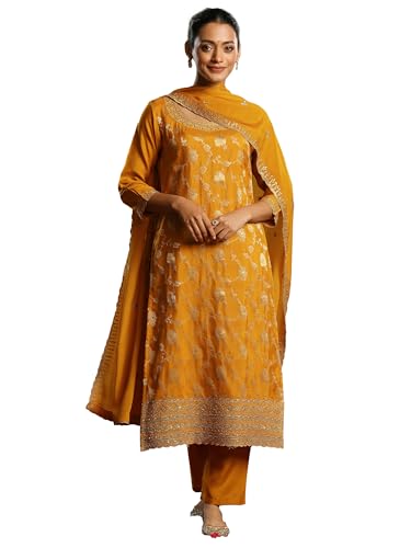 Libas WomenS Silk Blend Kurta Set (48594R