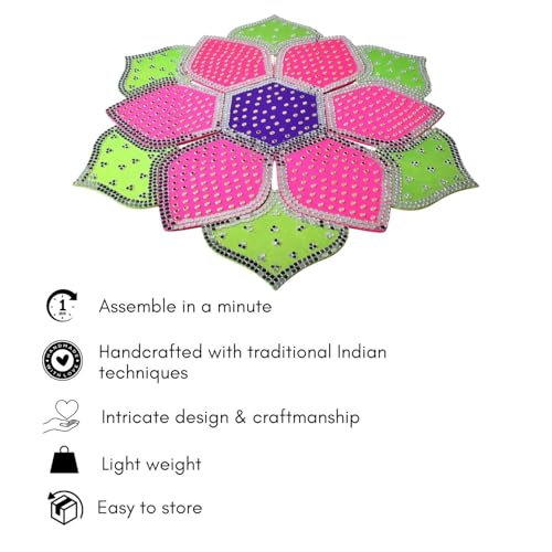 One Minute Rangoli - Hexagonal 12