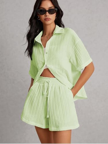 Leriya Fashion WomenS Poly Lycra Blend Solid Regular Western Co Set (Lf-W.Co-Ord Set-W2274&Sh305_Green