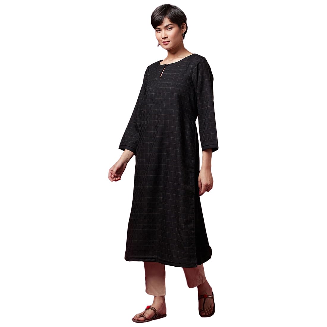 Fabindia Women's Wool Regular Kurta