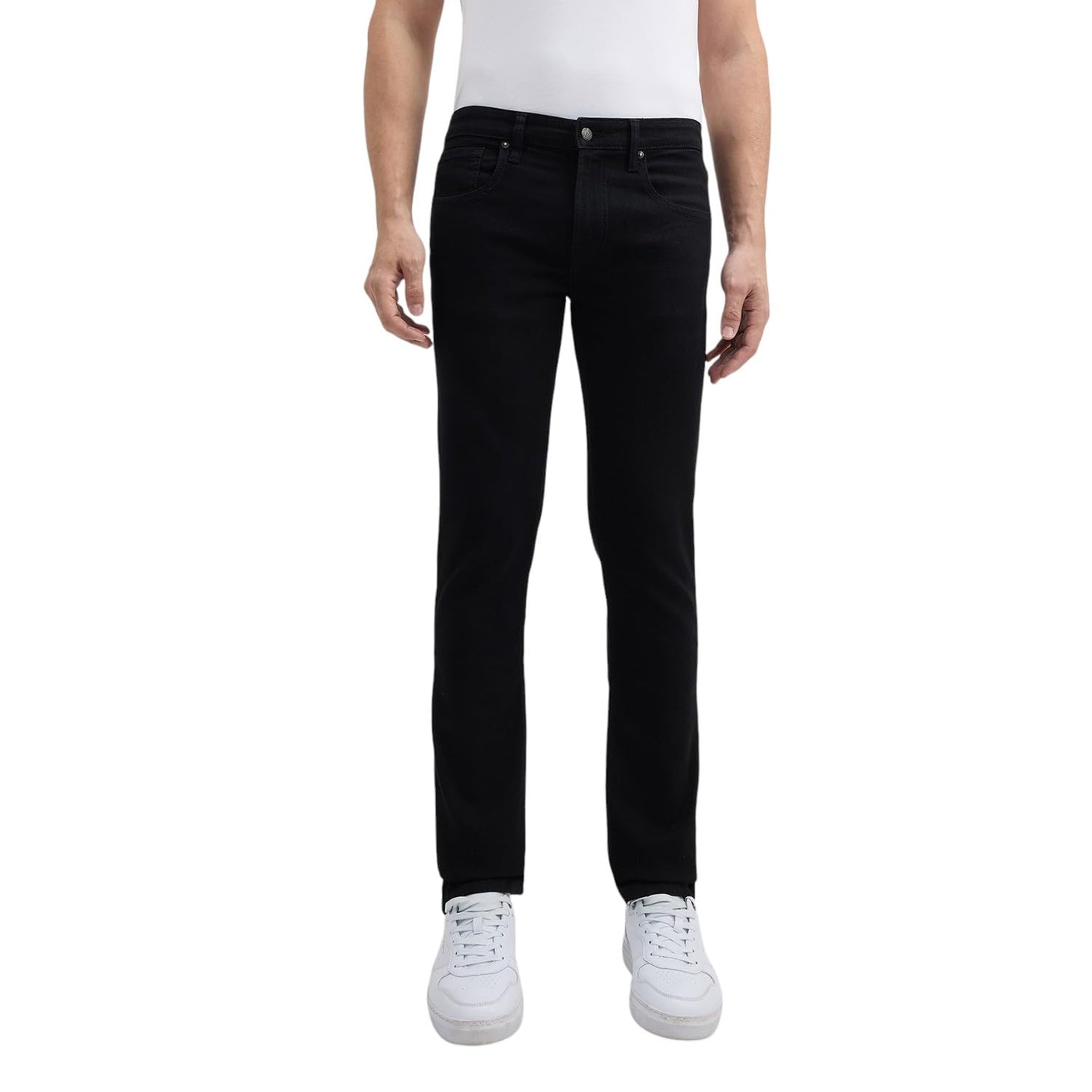 Pepe Jeans Men Mid Rise Slim Jeans (Pm208946A503_Black Rinse, 32