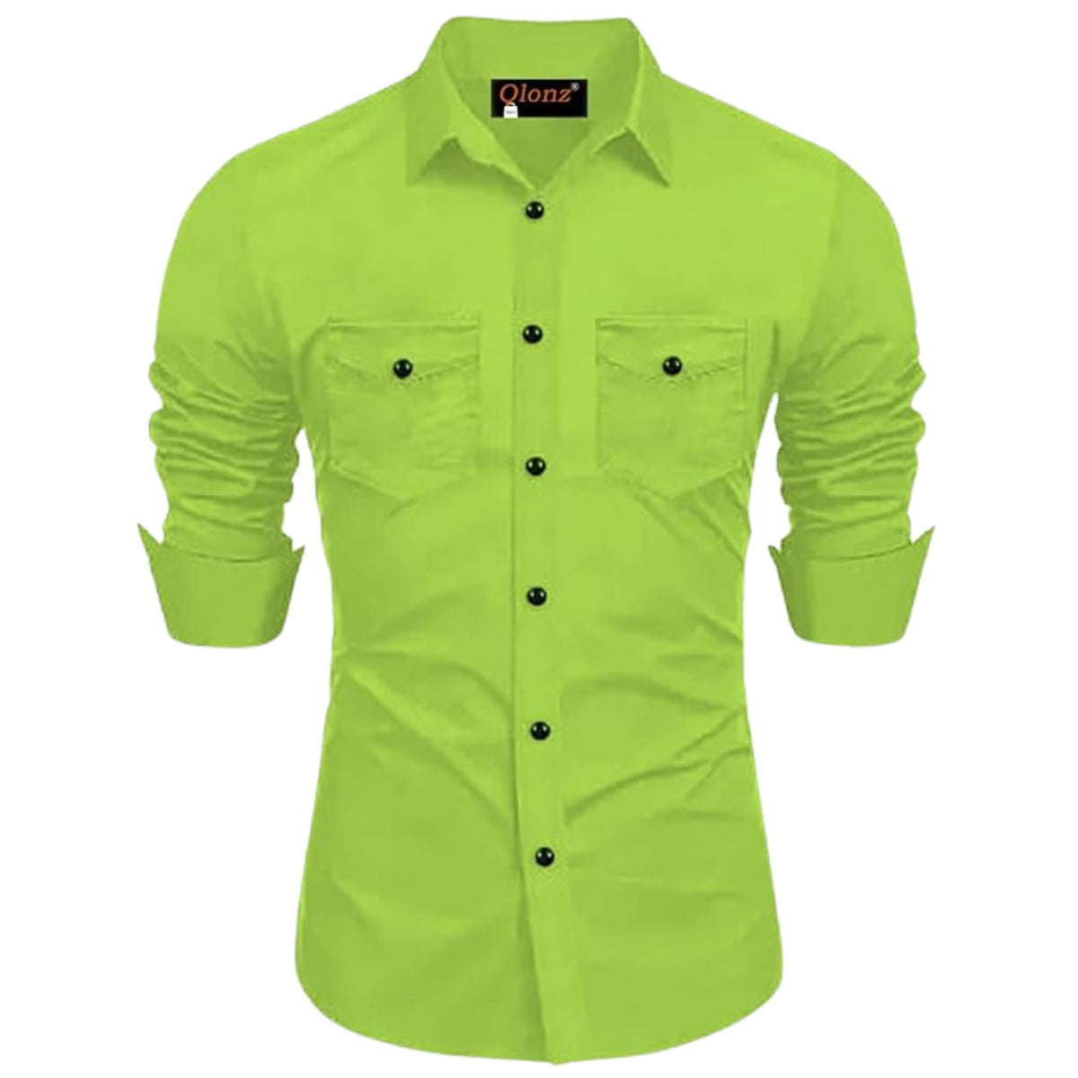 Rebelify Double Pocket With Flap Men Cargo Cotton Shirt Pista