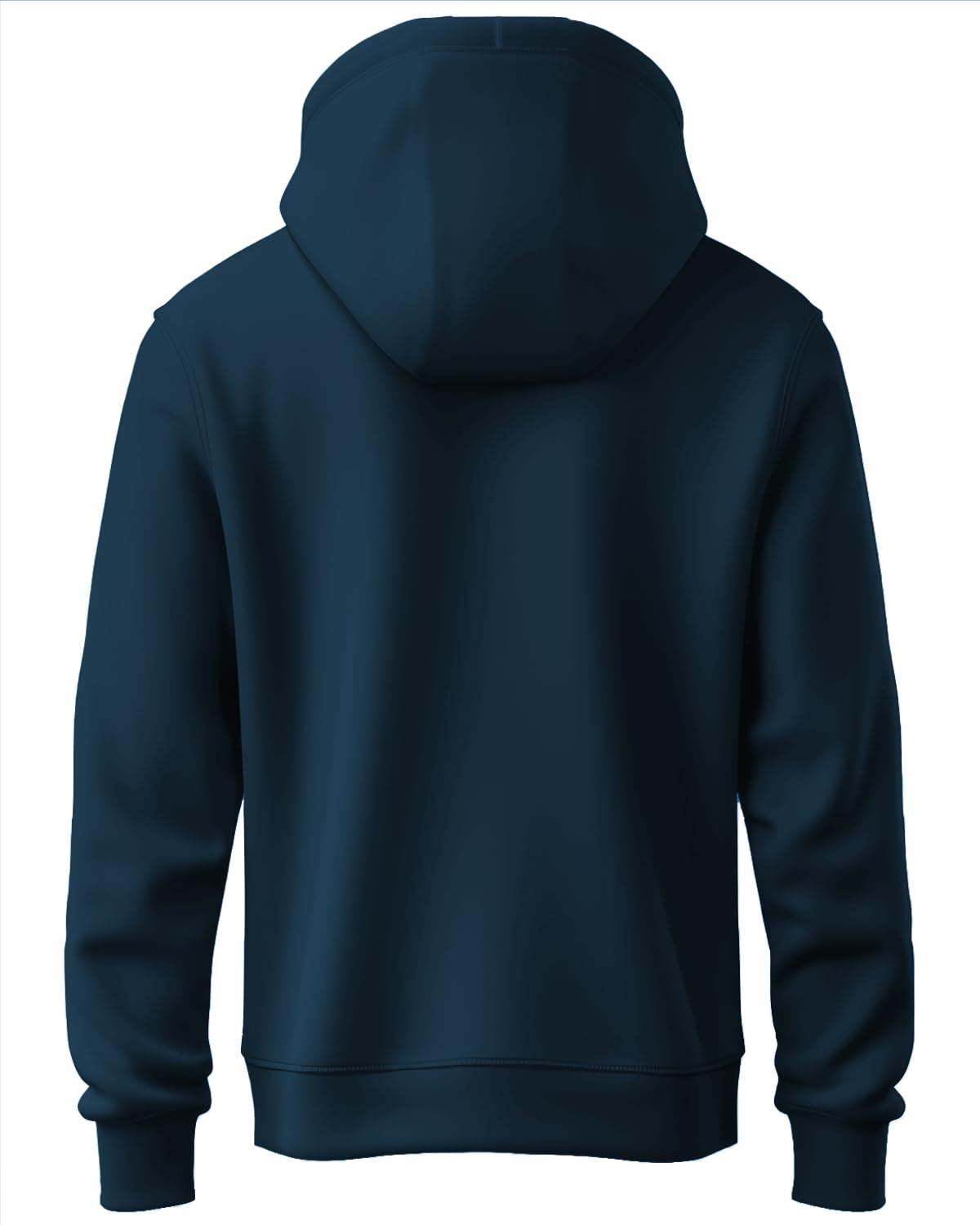 ADRO Mens Cotton Neck Hooded Sweatshirt (H24-FECT-SB_Teal