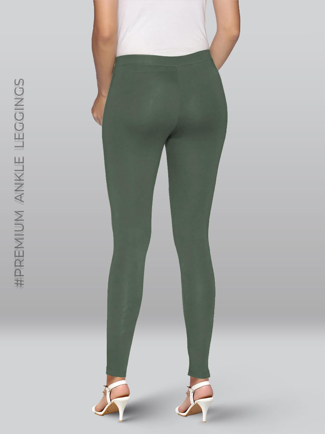 Premium Viscose Stretchable Ankle Length Leggings For Women Steel Grey