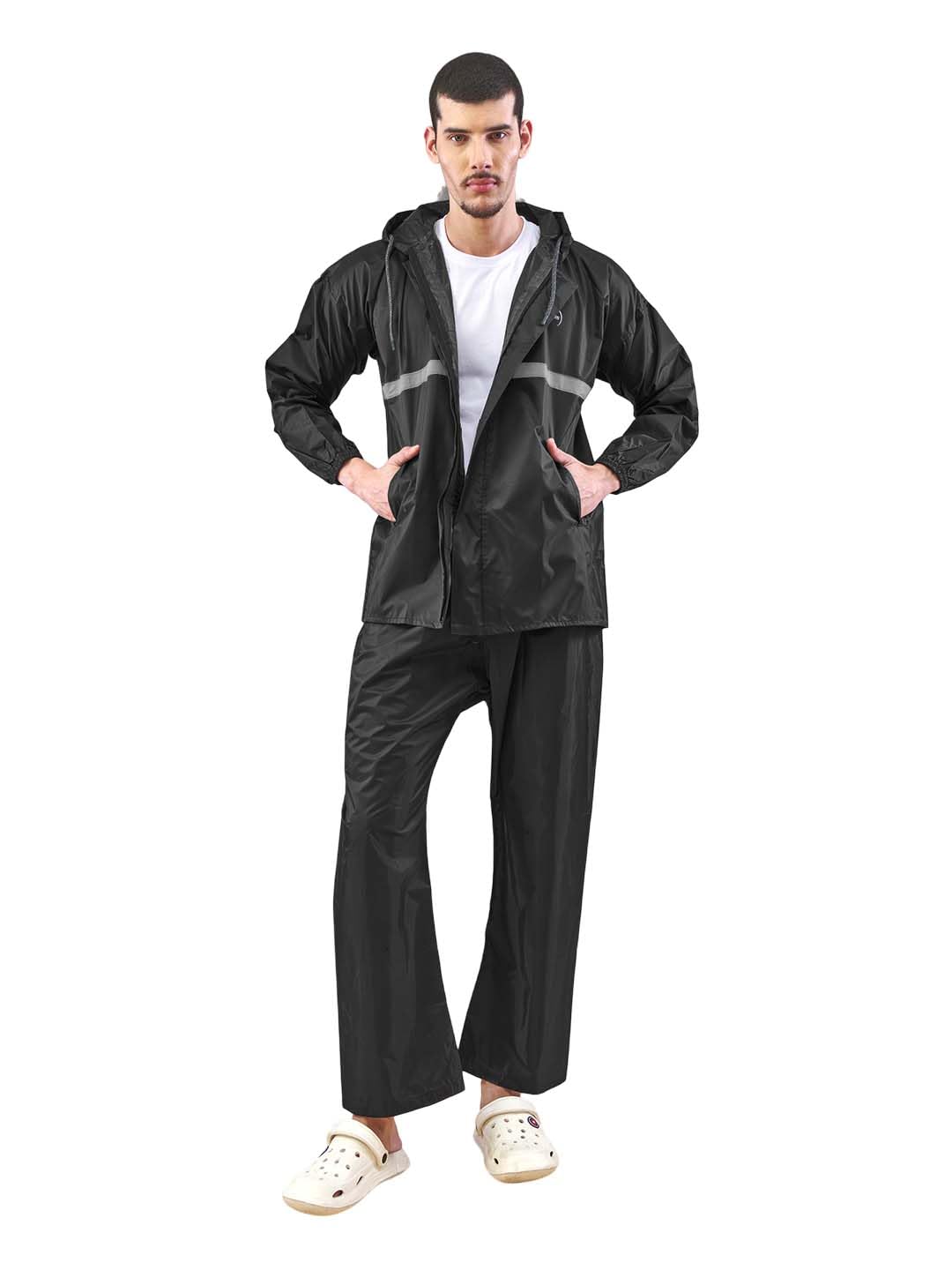 Lux Venus Reflecting Design Tapping Rain Suit For Men