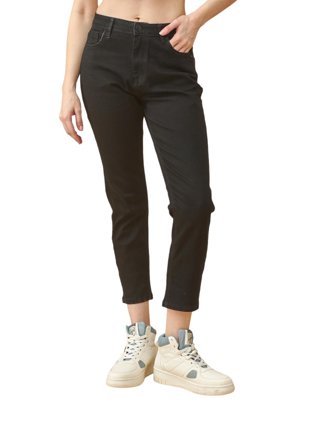 Lyra WomenS Mid-Rise Slimfit Ankle Length Jeans|Stretchable Fabric For Comfort|Trendy & Stylish Denim|Size - 34