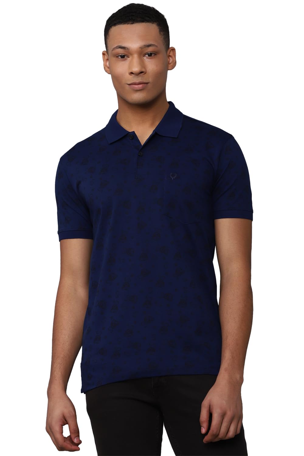 Allen Solly Men Regular Fit Printed Casual Half Sleeve Short Sleeve Polo Shirt