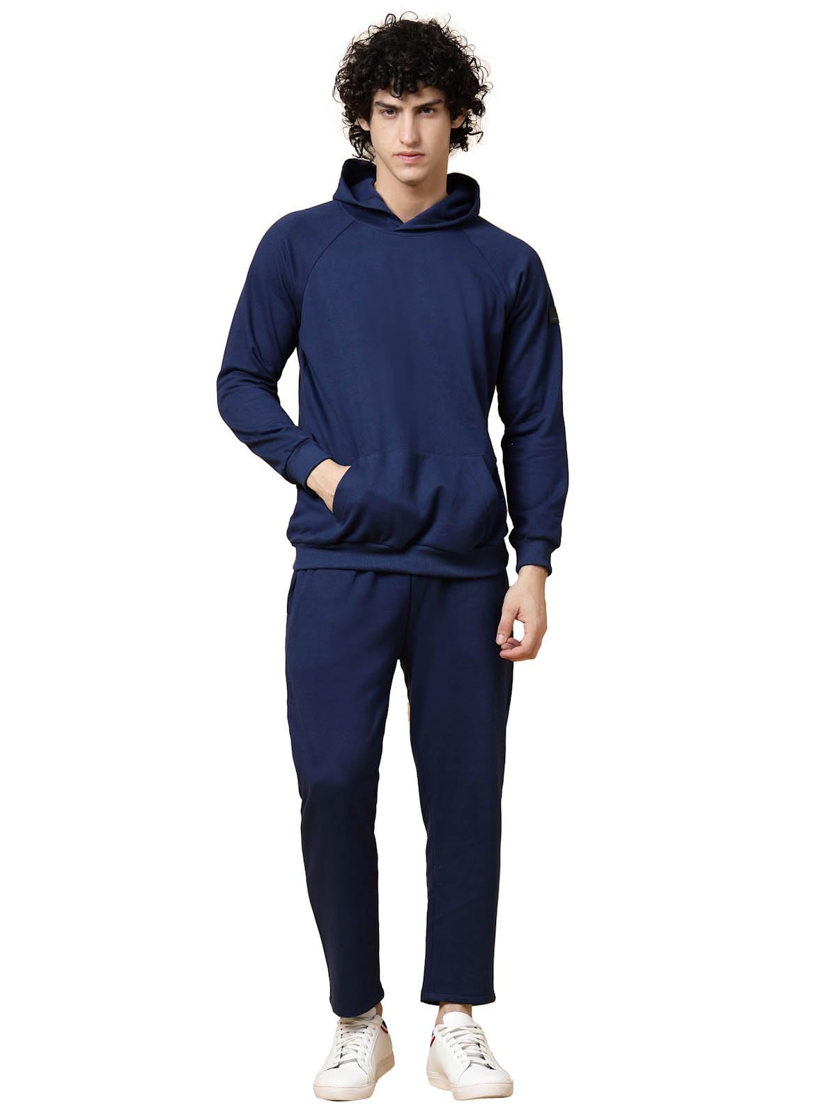 Rigo Cotton Fleece Full Sleeves Oversized Co-ord Set for Men | Printed Hooded Track Suit Set for Men