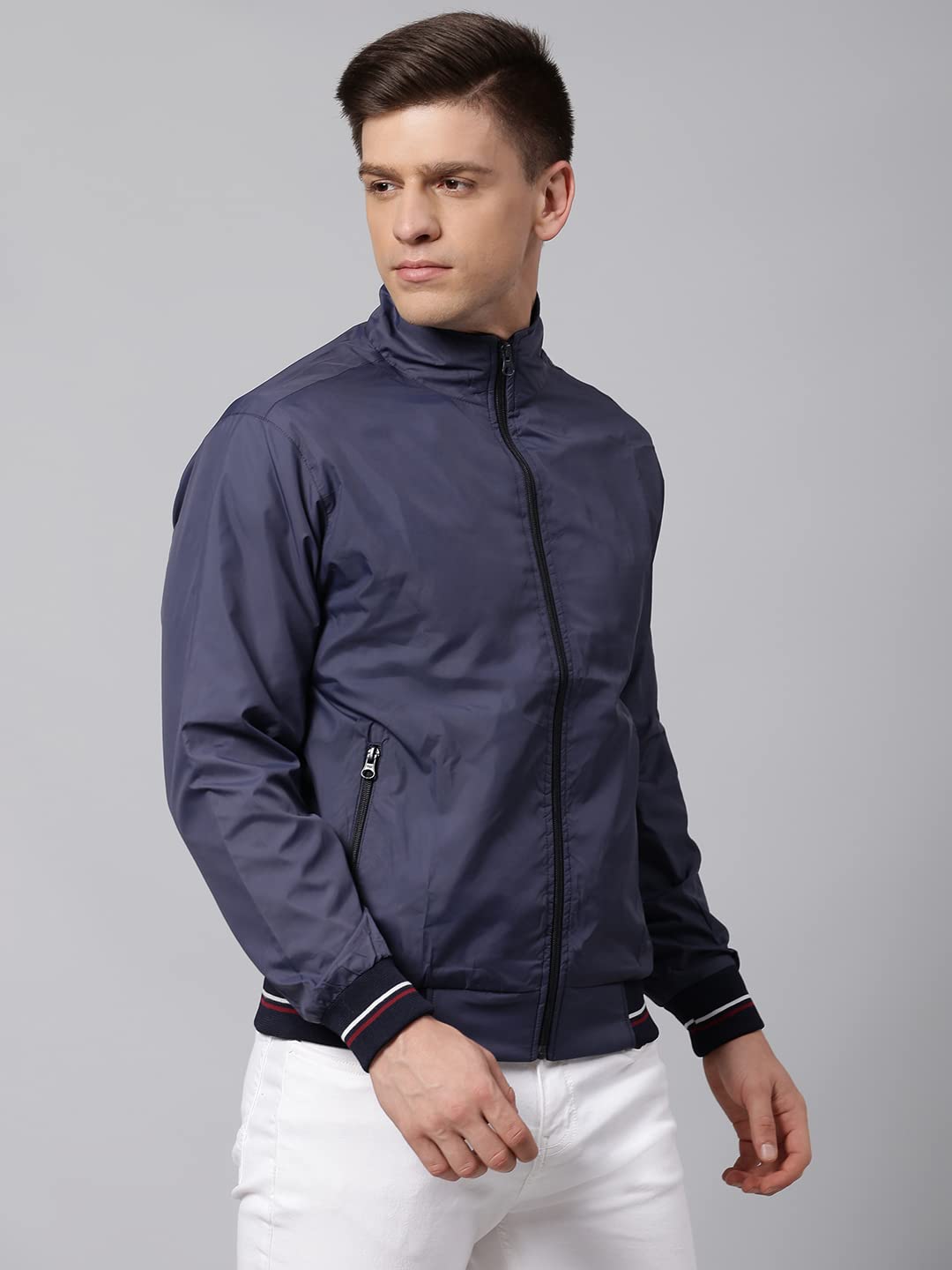 Dennis Lingo Polyester Regular Fit Full Sleeves MenS Panelled Shell Jacket With 2 Pockets - Lightweight Casual Winterwear For M