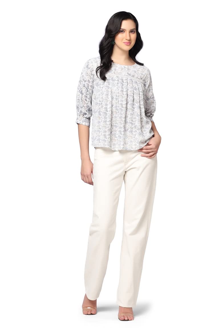 Leriya Fashion Tops For Women || Rayon Floral Printed Western Tops For Women || Casual Tops For Women || Front Plated Tops || Id