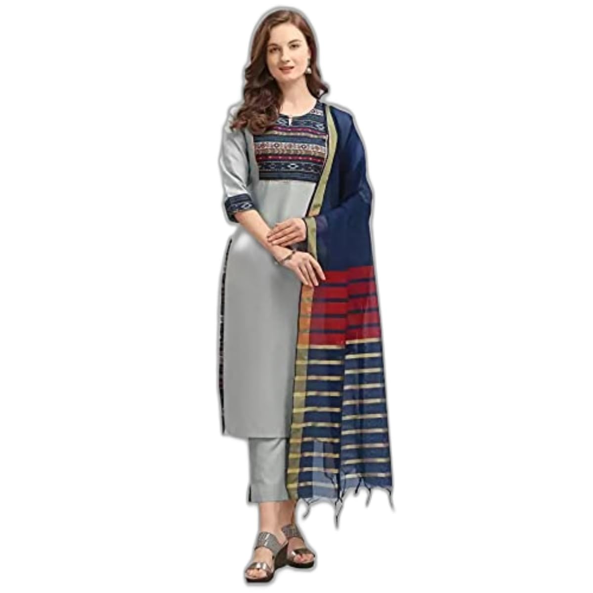 GoSriKi Women's Crepe Saree