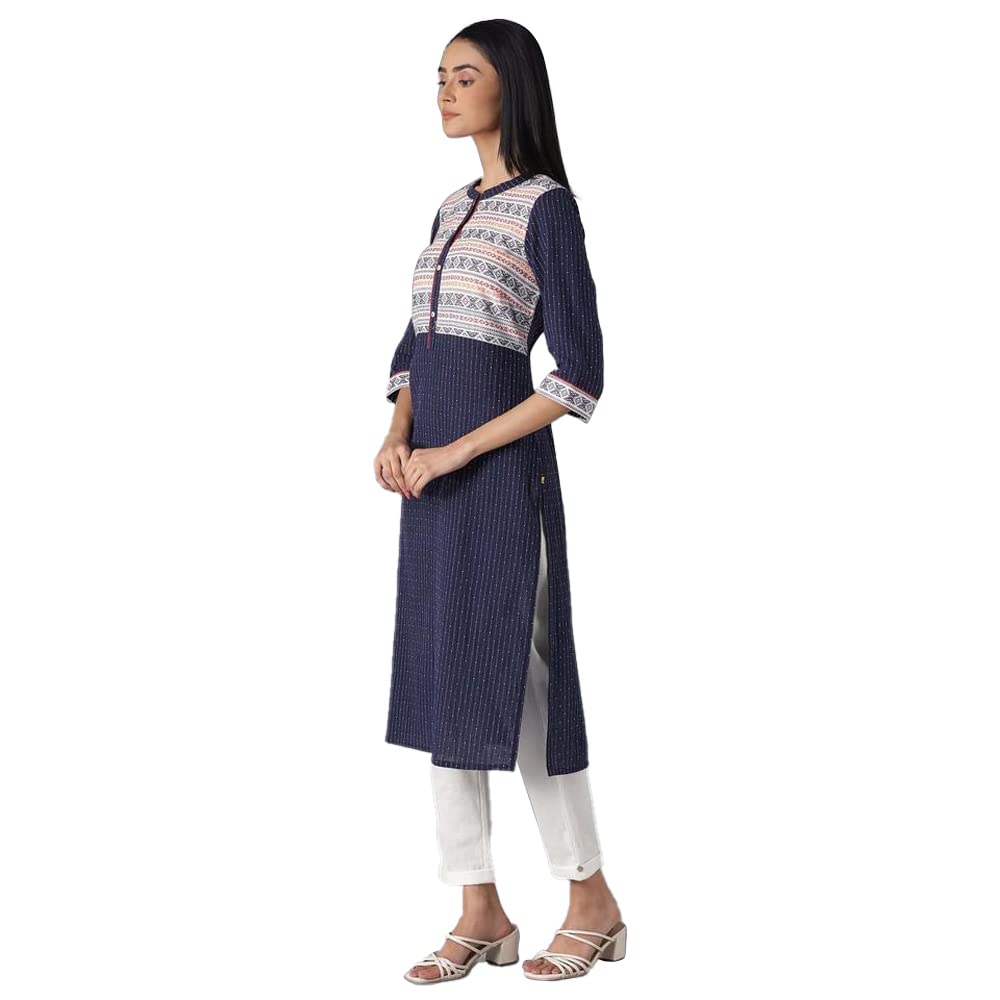 Aurelia White Cotton Kurta and Trousers Set