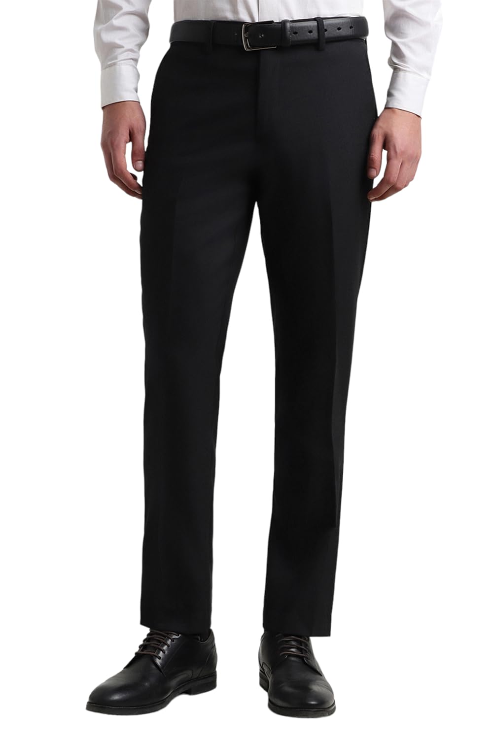 Allen Solly Men Slim Fit Solid Formal Polyester Trousers
