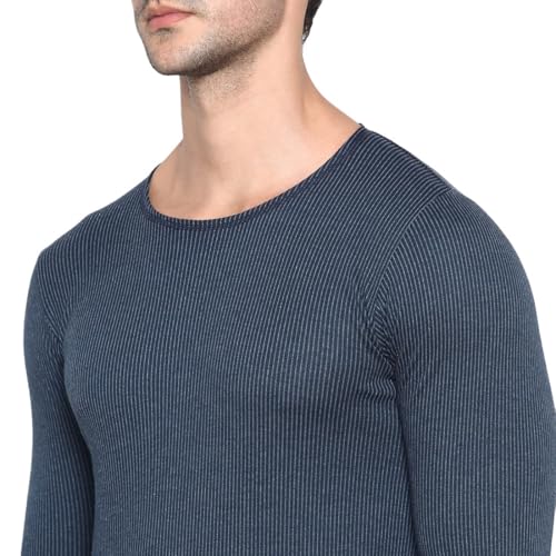 Rupa Jon Winter Thermal Top for Men in Cotton Blend |Round Neck Inner Thermal Wear | Full Sleeves and Snug Fit | Premium Thermal