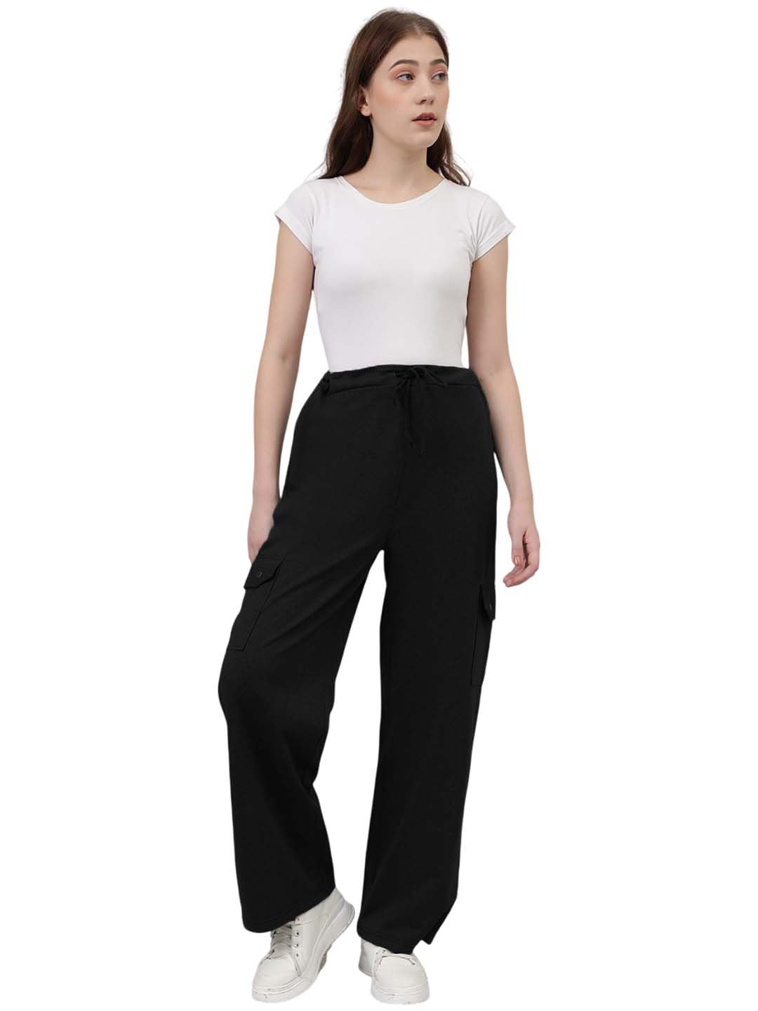 Kotty WomenS Solid Track Pants Coal Black