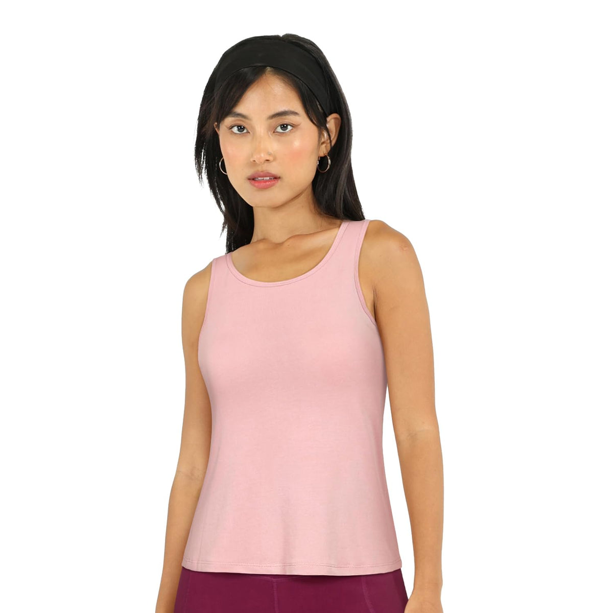 BlissClub Step Up Tank | Two Layer Fabric | Modal-Polyester | Sleeveless | Sweat-Wicking