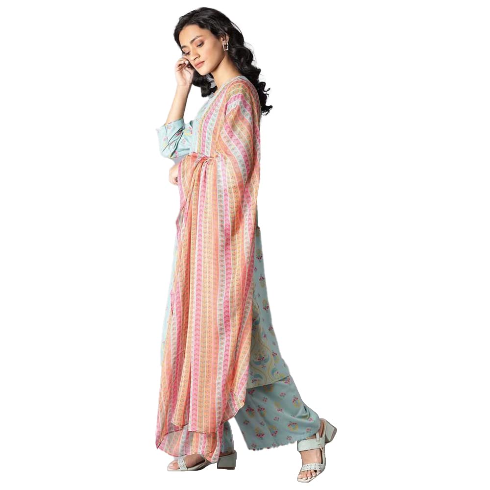 W for Woman Women Viscose Kurta Pant With Dupatta Set