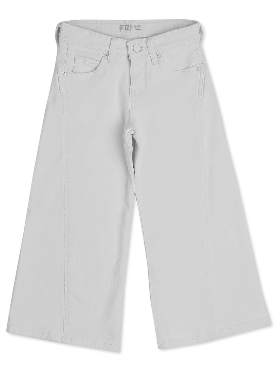 Pepe Jeans GirlS Straight Jeans (Pg201634P57_White_10 Years-11 Years)
