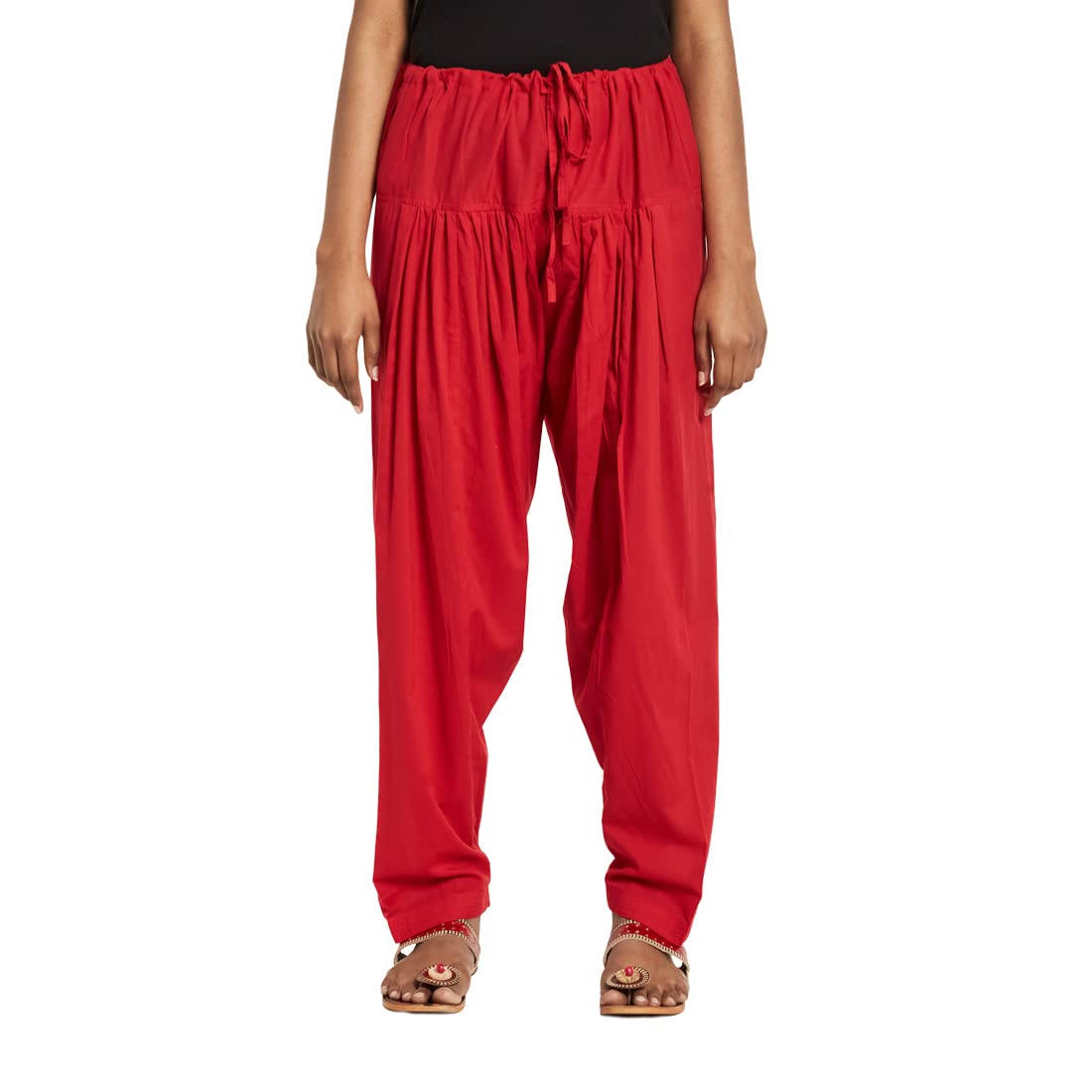 Fabindia Women Cambric Regular Salwar Cotton_Xs Red
