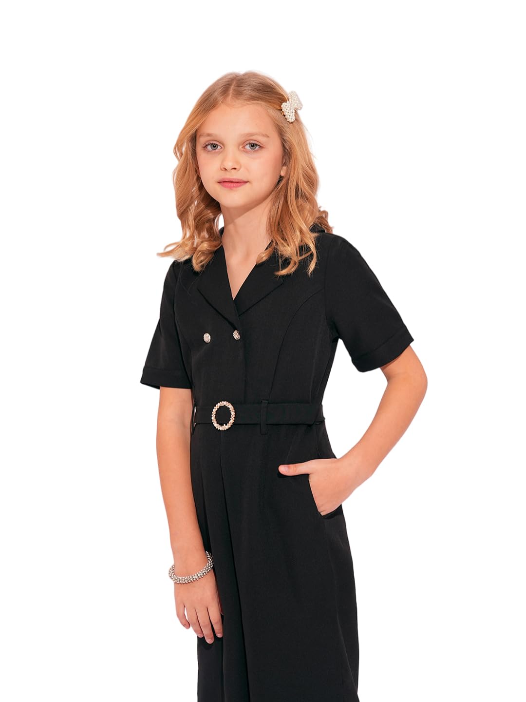 Vero Moda Girl Straight Fit Black Jumpsuit
