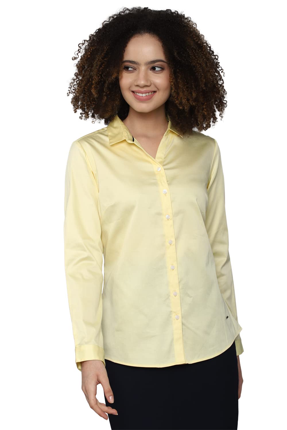 Allen Solly Women Formal Cotton Full Sleeve Stretch Button-Down Shirt