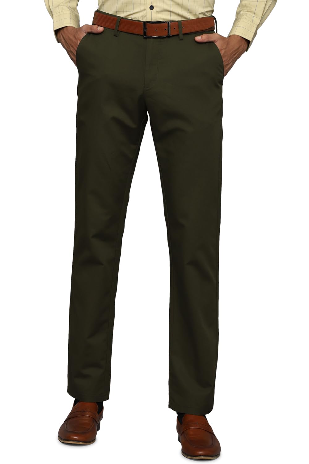 Allen Solly Men Solid Formal Cotton Pants