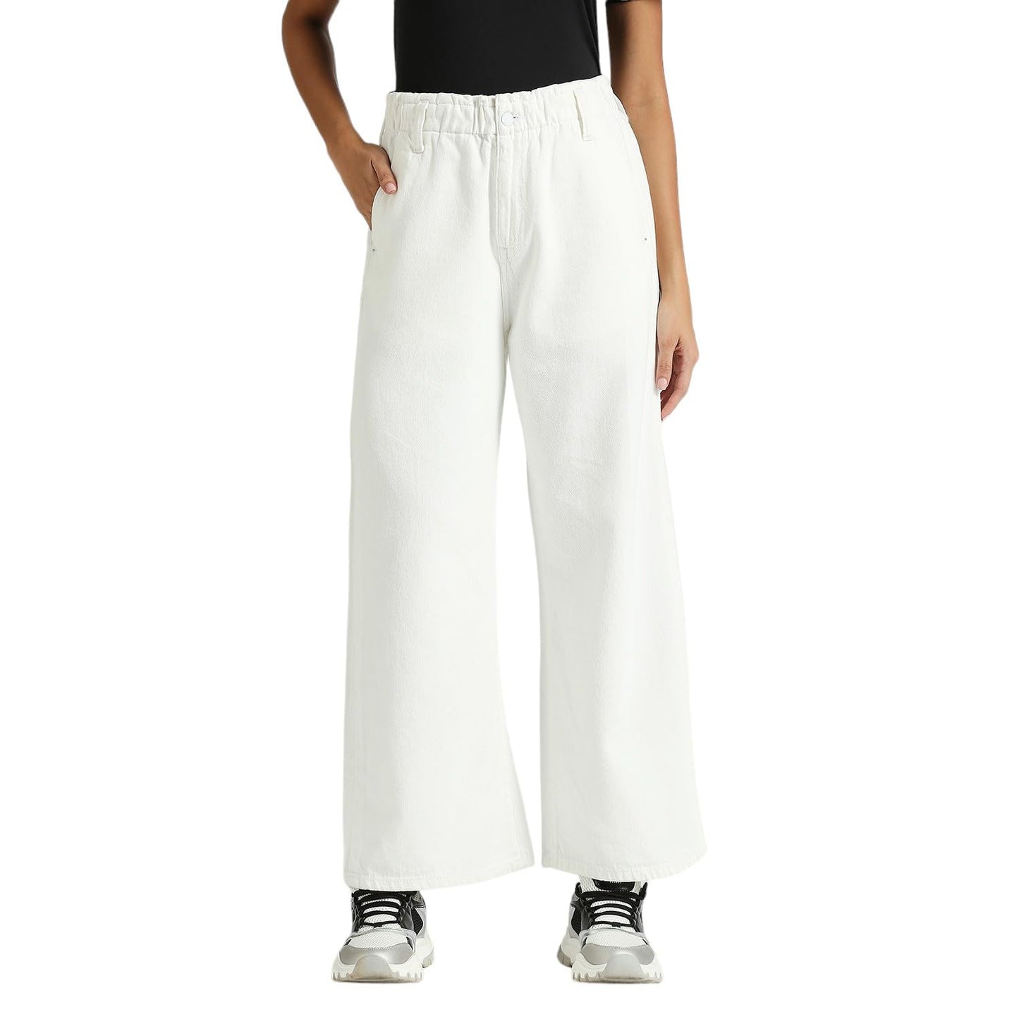 Pepe Jeans WomenS Straight Jeans (Pl204800Ta08_Ecru White