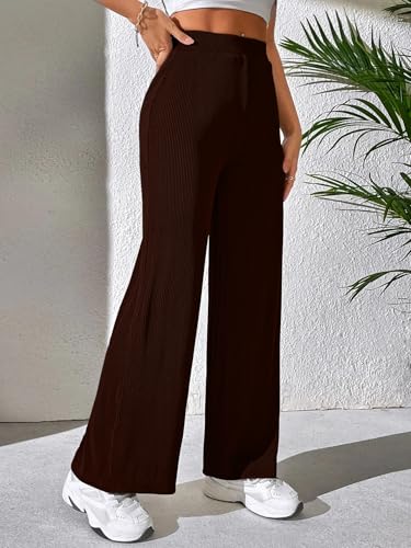 Greciilooks Baggy Women Trouser (Gl-Tr952_Coffee