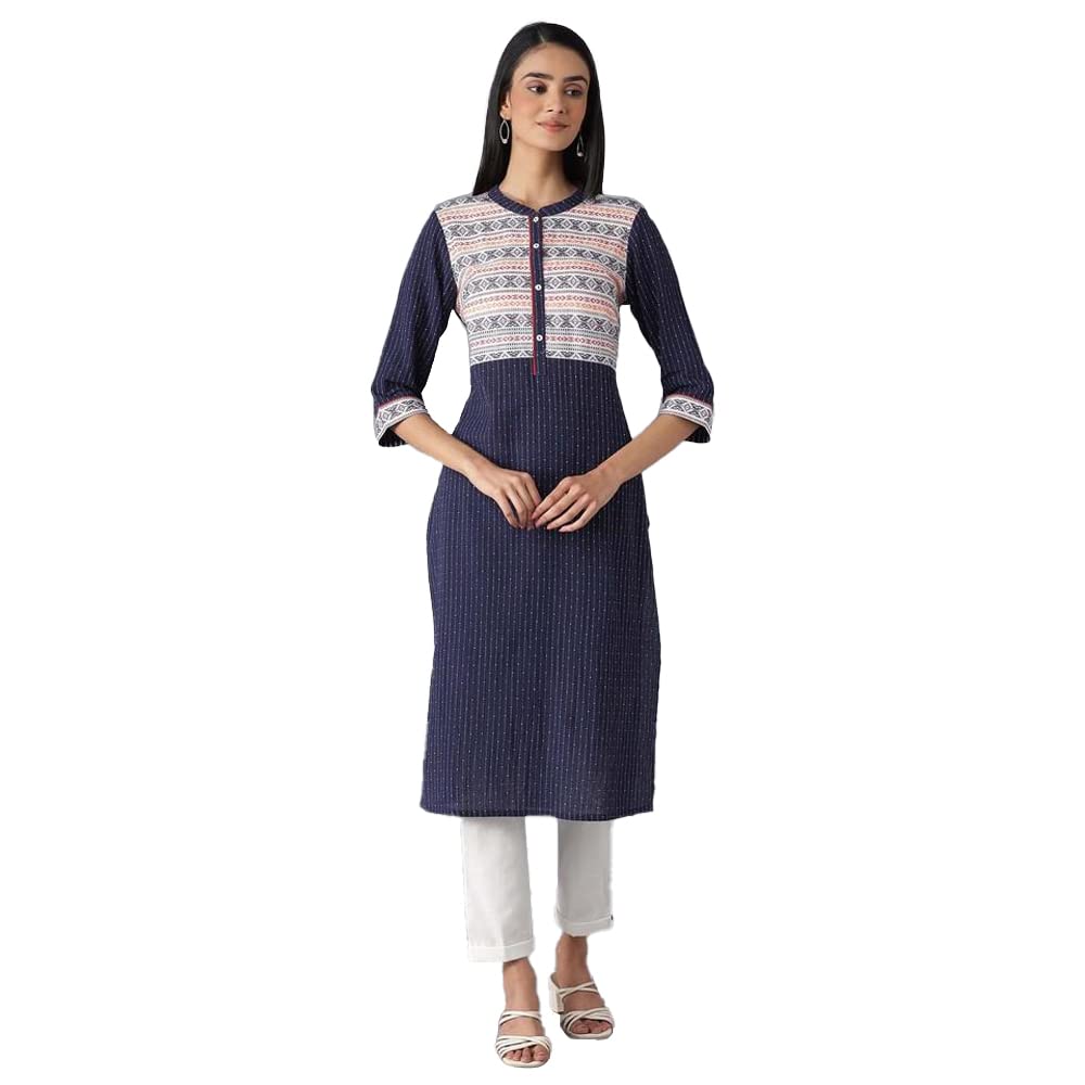 Aurelia White Cotton Kurta and Trousers Set