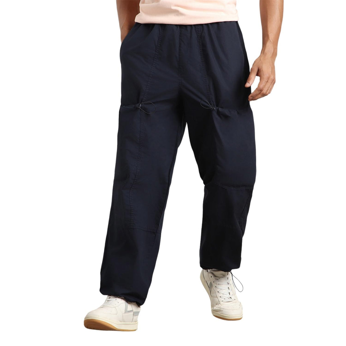 Nobero MenS Loose Sweatpants (1M-Bwjg-R0135_Navy Blue