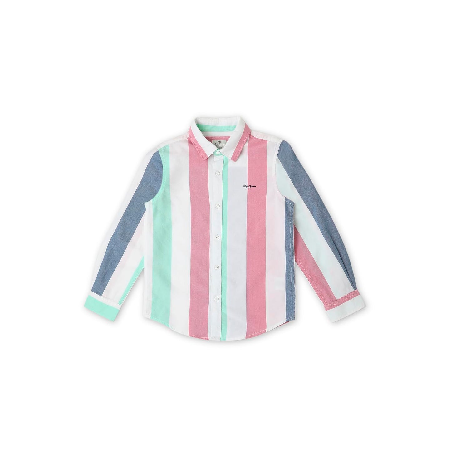 Pepe Jeans BoyS Striped Regular Fit Shirt (Pb302603_White