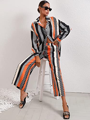 Greciilooks Women Co Ord Set| Printed Shirt & Bottom Set For Women| Straight Printed Pant| Women Two-Piece Outfits| Summer Wear|