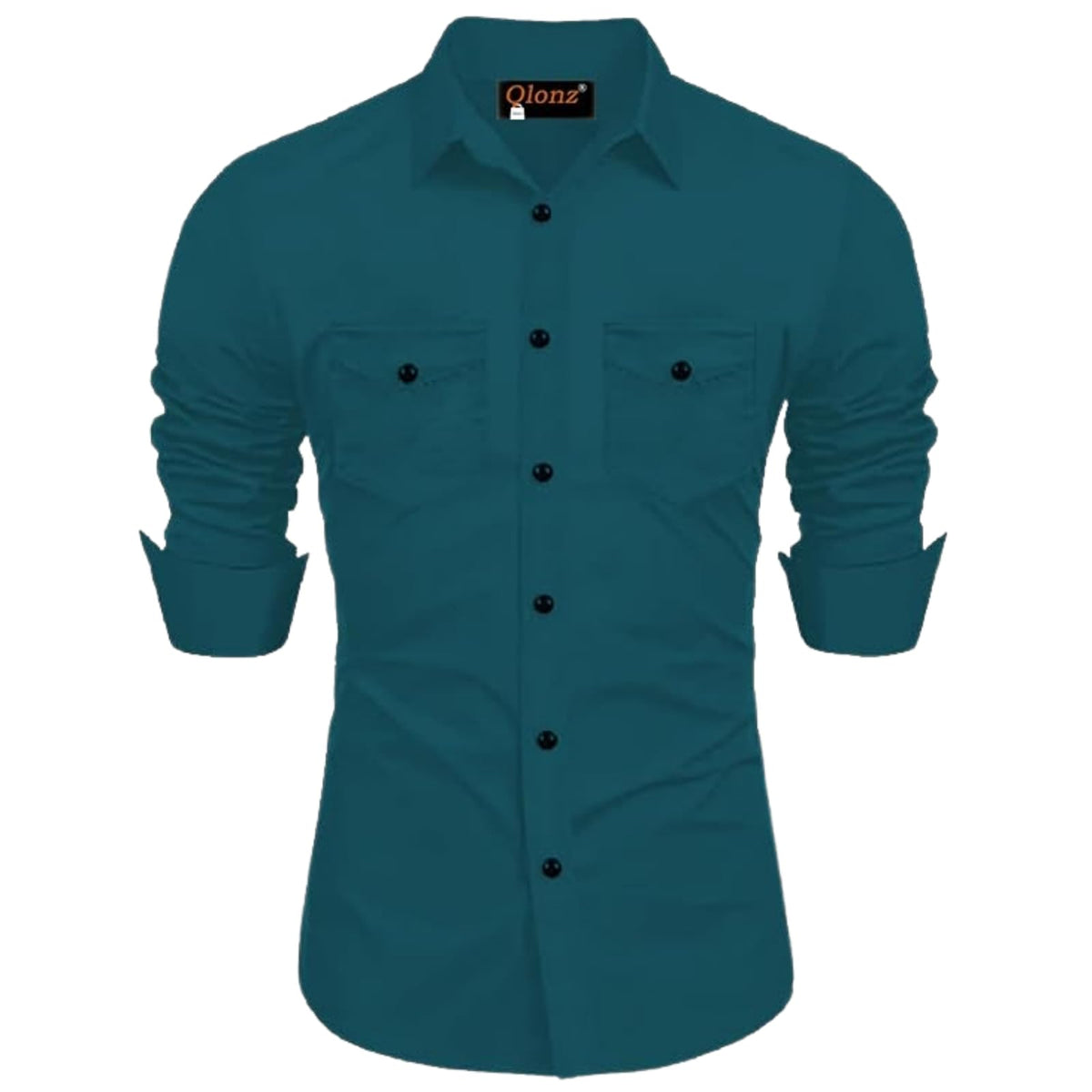 Rebelify Double Pocket With Flap Men Cargo Cotton Shirt
