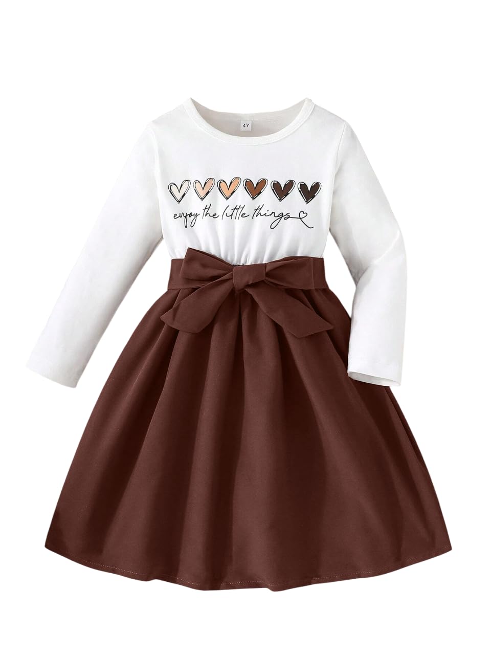 TAGAS Girls Dress || Girls Dress || Party Dress for Girls ||Fency Dress|| Frock || Girls Dress ||(KD) Brown