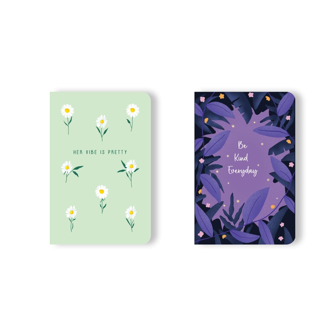 Set Of 2 Combo Pack|B6 Notebook|90 Gsm Ruled Journals For School, Office & Daily Notes | Compact & Travel-Friendly