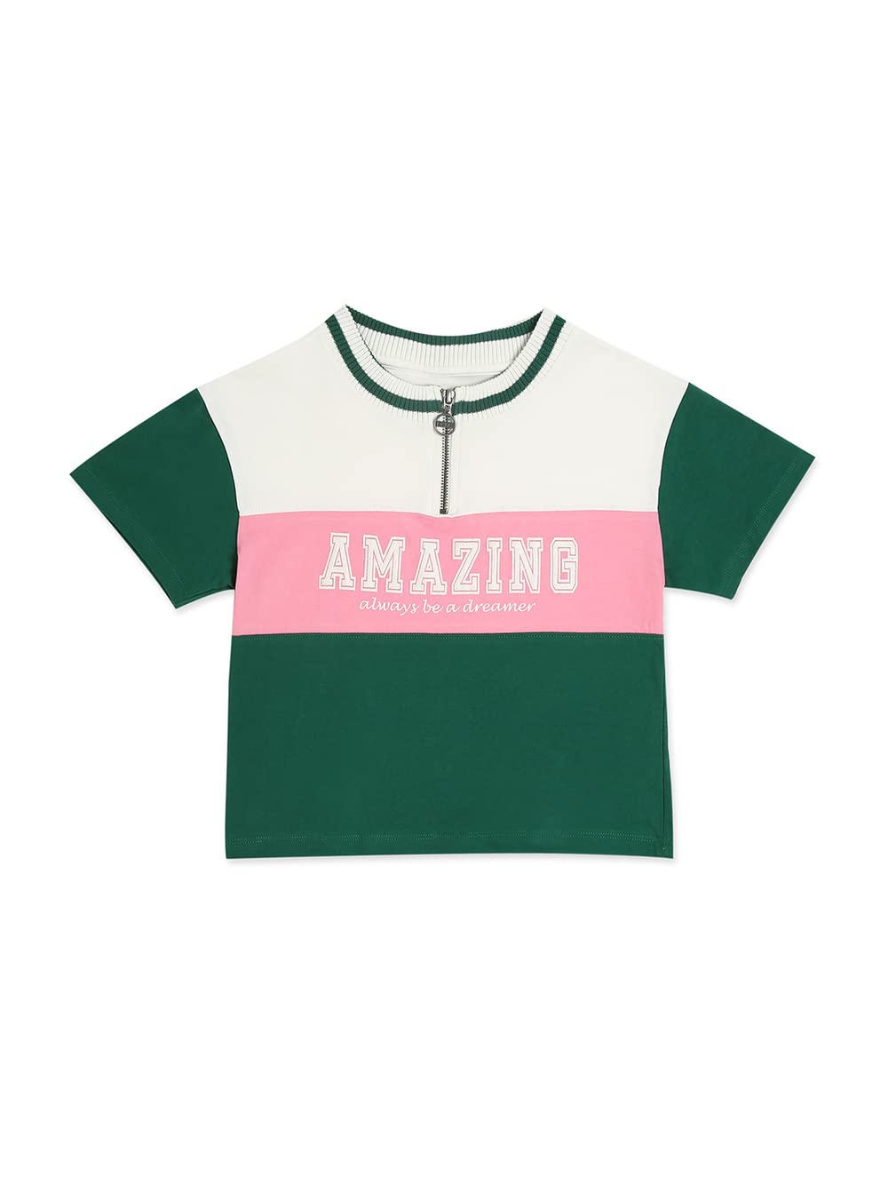 Pepe Jeans Girls Hope Colour Block T-Shirt, Dk Sherwood,12