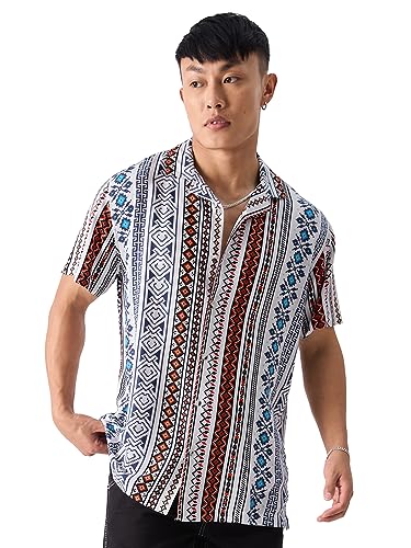 The Souled Store Original Indie Tribe Cotton Holiday Shirts For Men Holiday Shirts Fashionable Trendy Graphic Prints Pop Culture