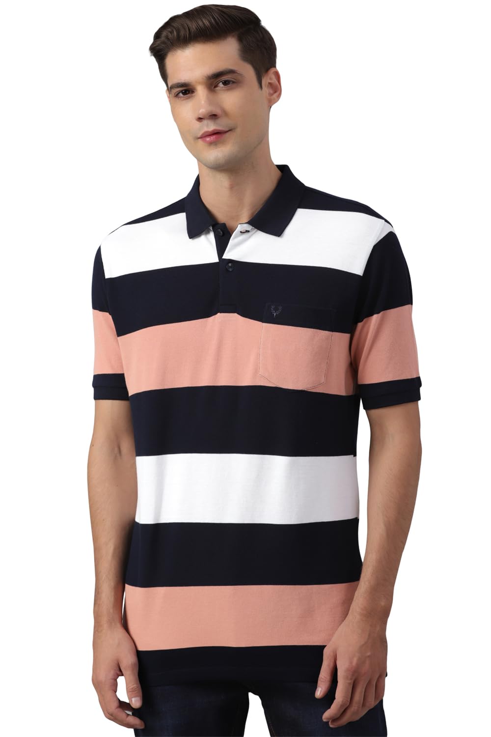 Allen Solly Men Regular Fit Casual Half Sleeve Short Sleeve Polo Neck Polo Shirt